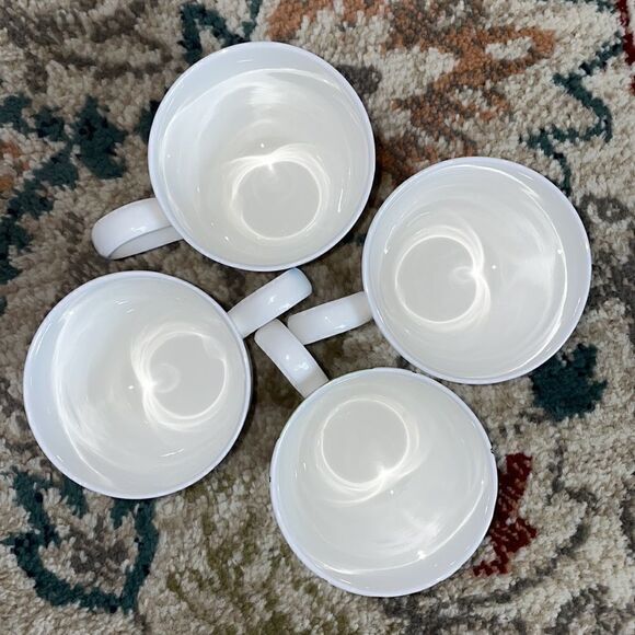 Portfolio OtO Bundle of 4 Bone China Multicolored Coffee Mugs w/Eclectic Designs - Picture 10 of 16